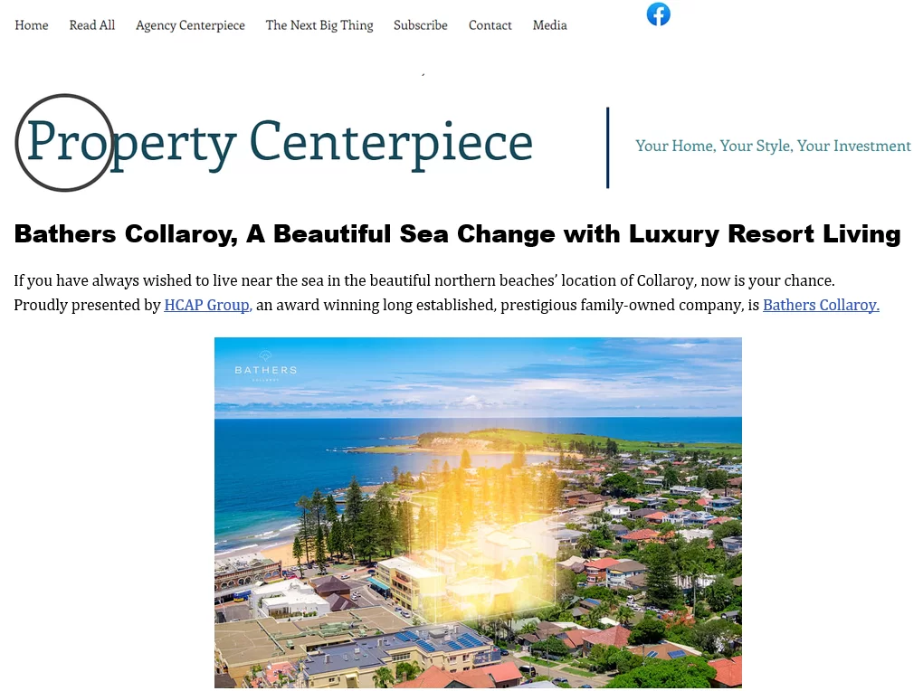 Bathers Collaroy – Property Centerpiece